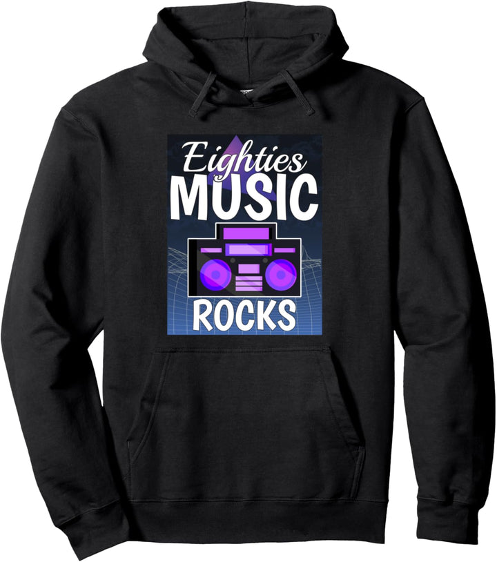 Achtziger 80's Musik rockt Pullover Hoodie