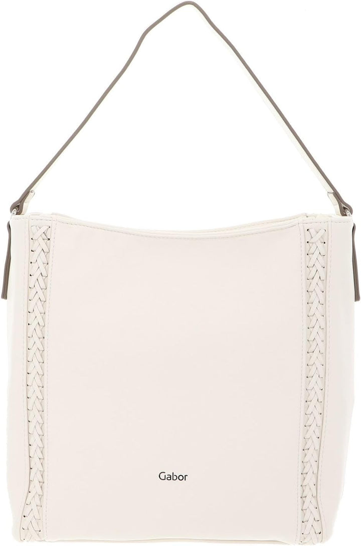 Gabor Damen Jolene Schultertasche 26 x 12 x 29 (LxBxH) Off White, 26 x 12 x 29 (LxBxH) Off White