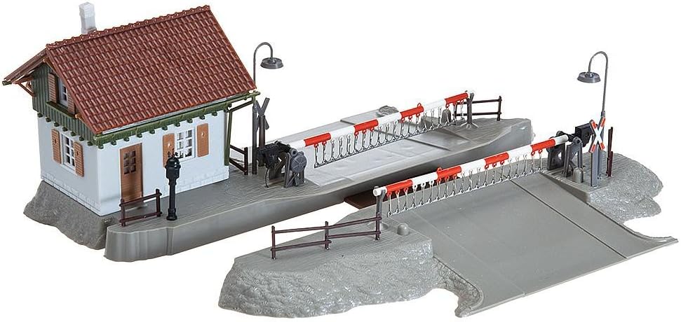 Faller 120174 H0 Bahnuebergang mit Waerterhaus Bausatz, One Size