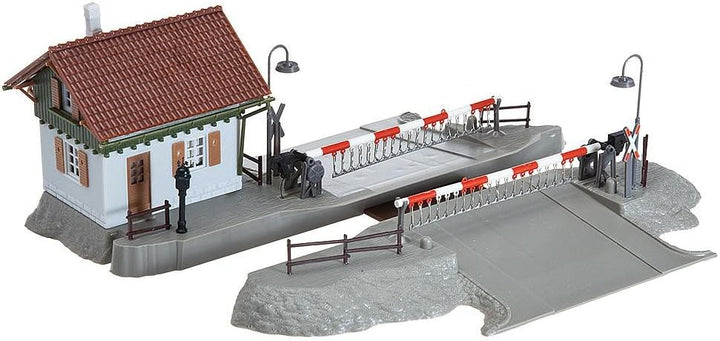 Faller 120174 H0 Bahnuebergang mit Waerterhaus Bausatz, One Size