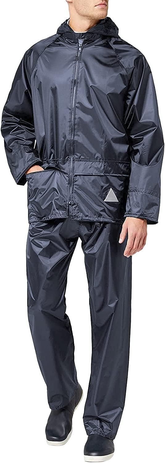 Result Herren Heavyweight Waterproof Jacket & Trouser Set Regenmantel, Blickdicht L Red, L Red
