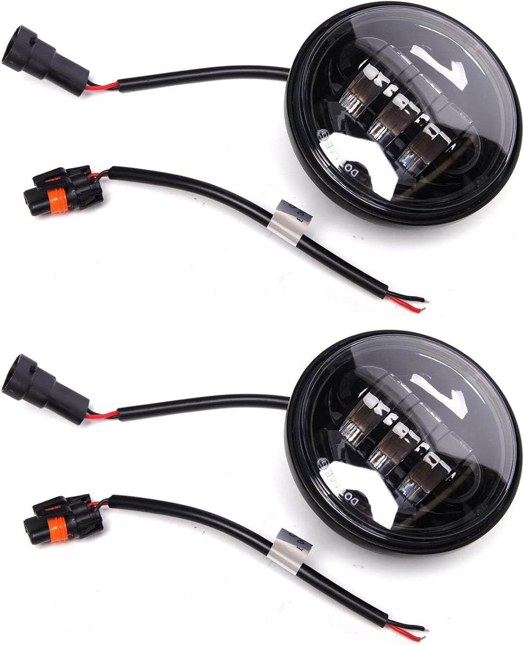 JMTBNO 2 STÜCKE 4,5 Zoll Nebelscheinwerfer 30W LED Motorrad Zusatzscheinwerfer Scheinwerfer Kompatib
