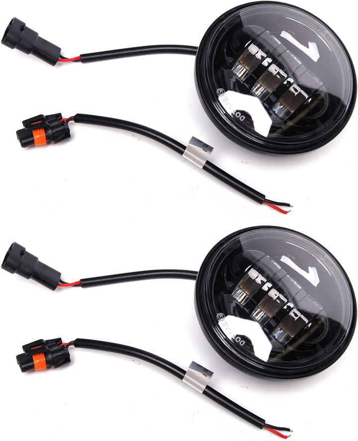 JMTBNO 2 STÜCKE 4,5 Zoll Nebelscheinwerfer 30W LED Motorrad Zusatzscheinwerfer Scheinwerfer Kompatib