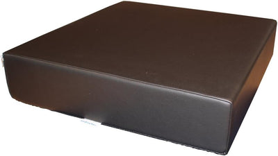LUplus XL Orthopädische Sitzerhöhung 43x43x Höhe 10 cm Skai schwarz