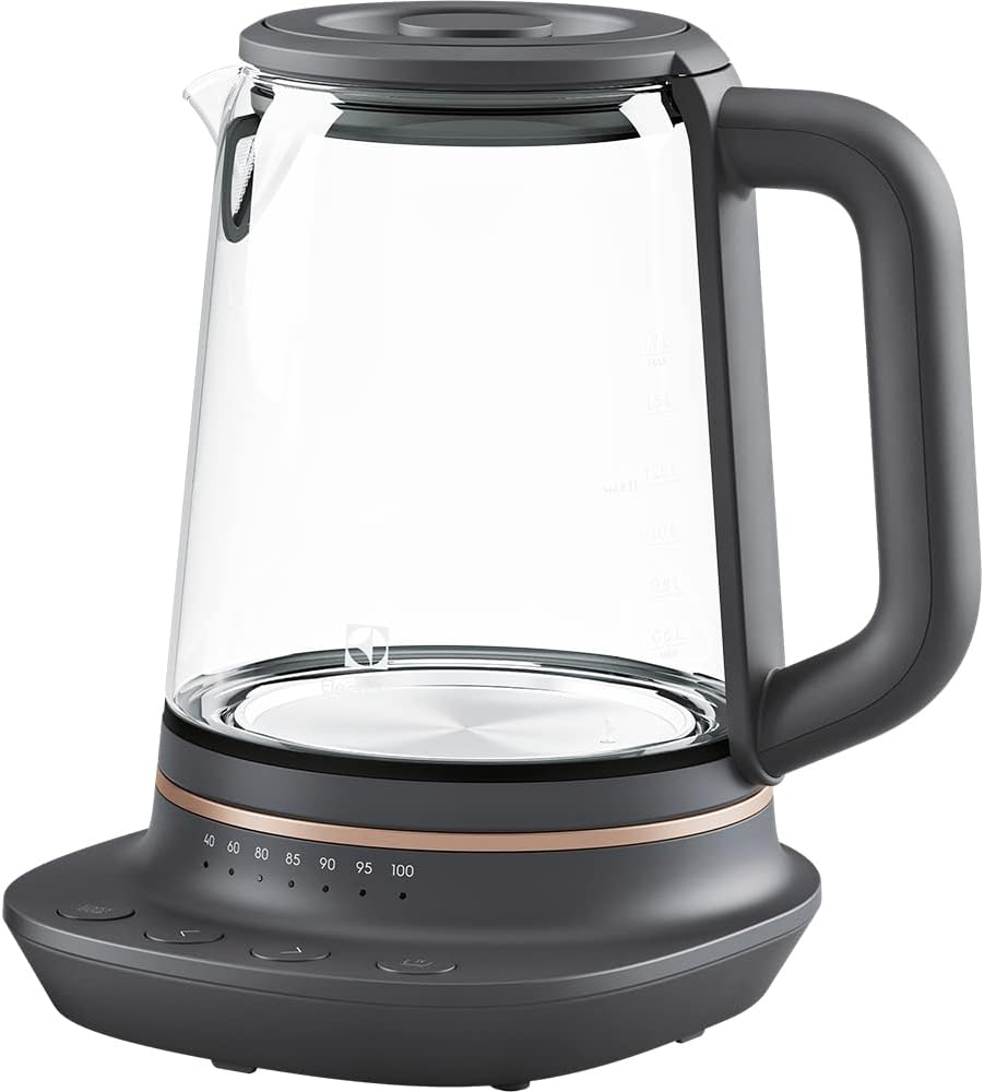 Electrolux 910 003 588 E7GK1-8BP Wasserkocher, 1,7 l, Schwarz, Kupfer