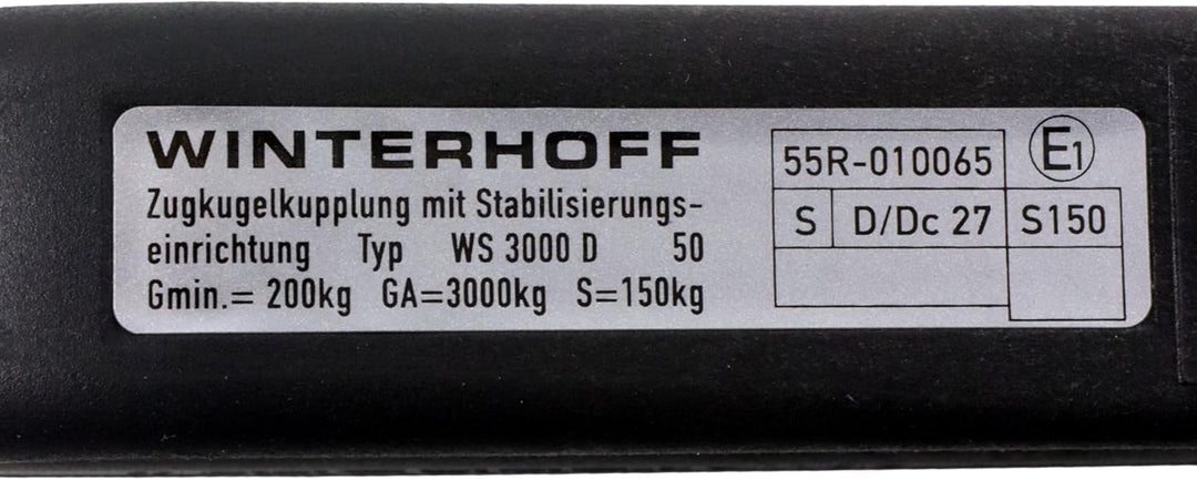 Winterhoff WS 3000 Antischlingerkupplung Hobby Wohnwagen Trailer Pferde Anhänger