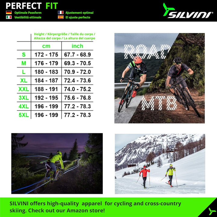 SILVINI Lana Thermoshirt Herren Langarm Thermounterwäsche Herren Merino Thermo Oberteil Herren Merin