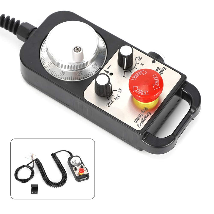 4 Achse Elektronisches Handrad MPG Anhänger für CNC fräsmaschine Mach 3 Router mit Notstopp