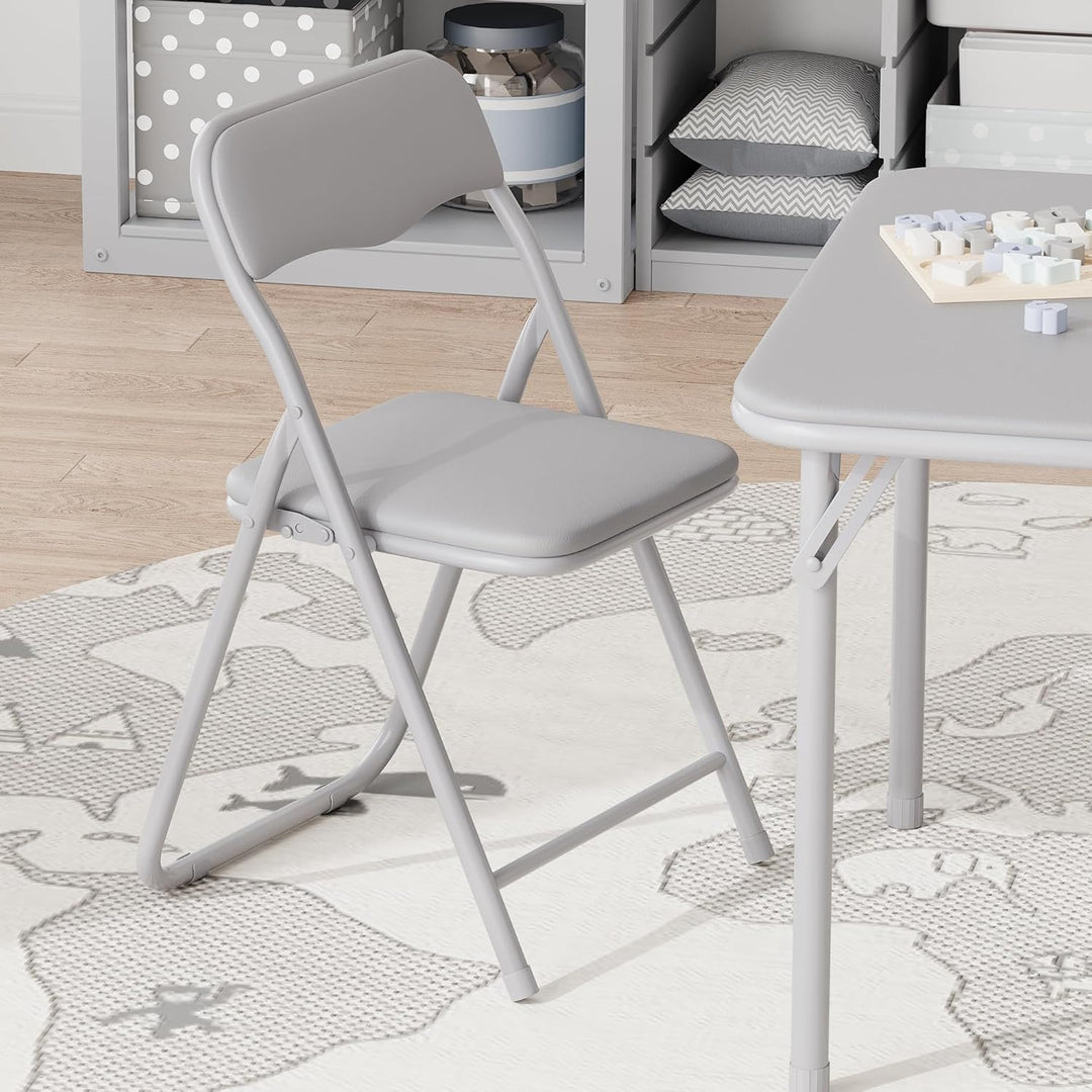 GarveeHome Klapptisch-Set mit 2 Klappstühlen, Portabel & Platzsparend, Stabiler Metallrahmen für Woh