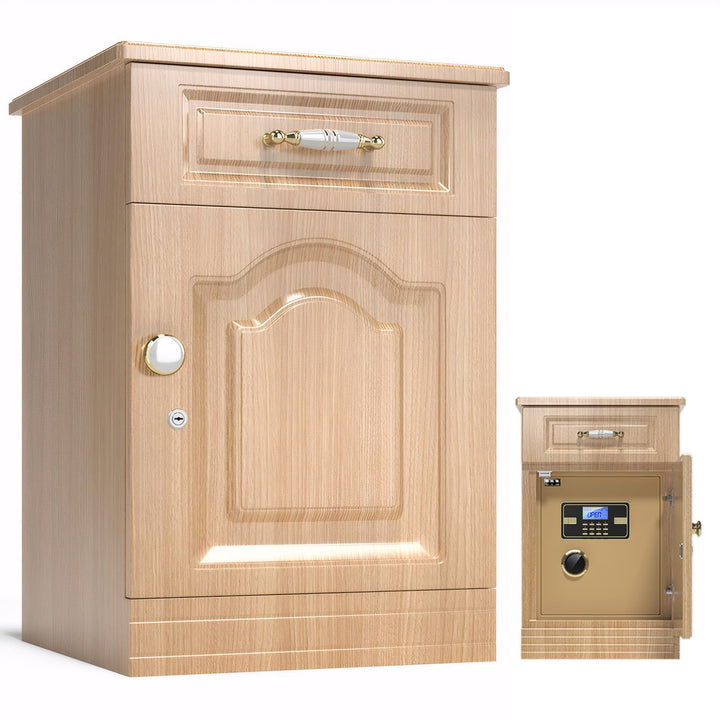 Tresor Safe mit Schlüssel,Zahlenschloss,28L,Digitaler Heimtresor mit Alarmanlage, Digital Geldkasset