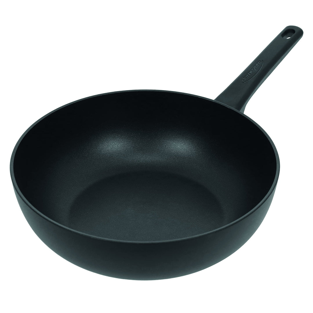 demeyere Alu Classico 3 Duraslide® Hochwertiger Wok fuer Induktion und alle anderen Herdarten, Antih
