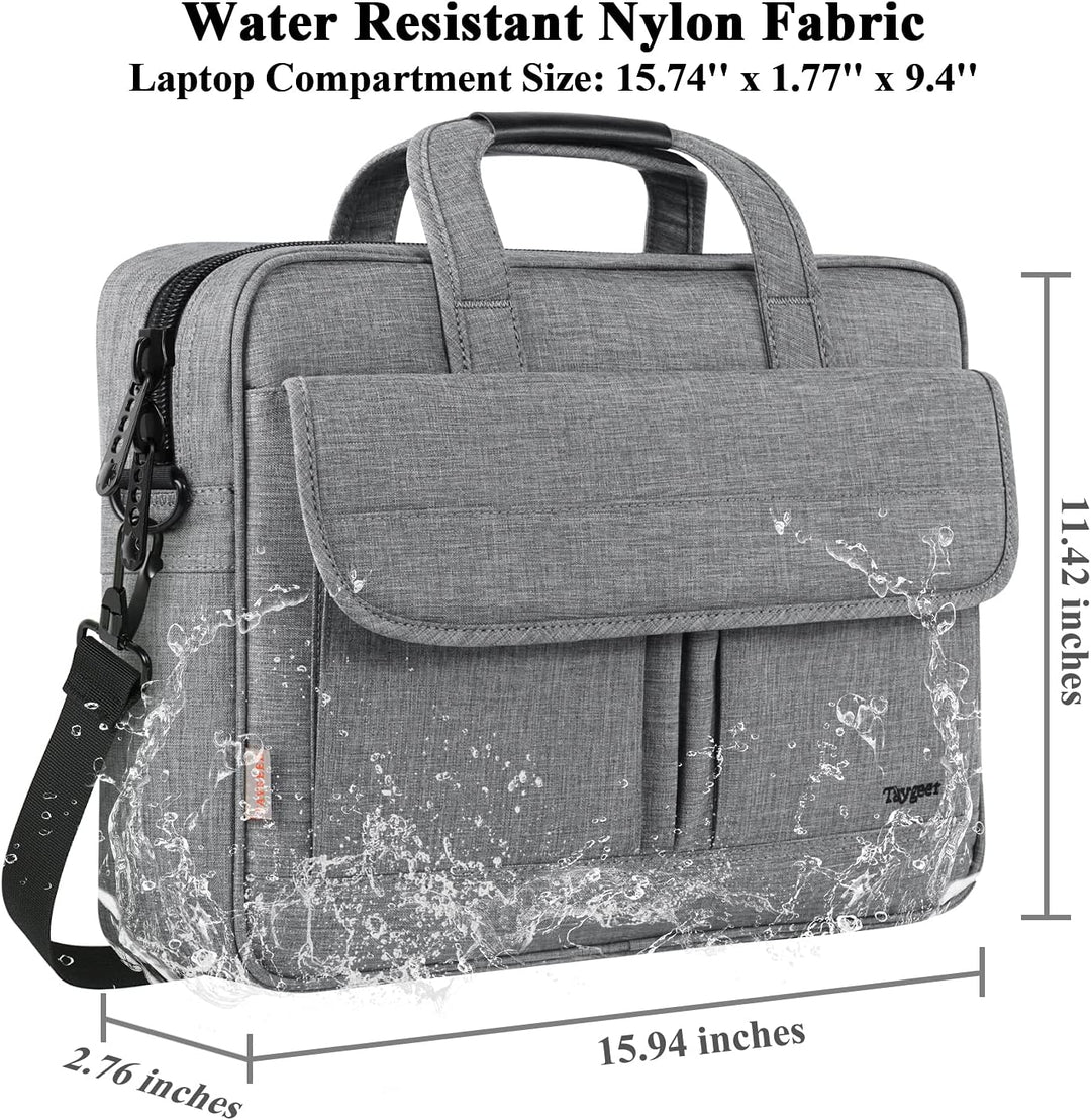 Taygeer Laptoptasche 15.6 Zoll, Wasserdicht Aktentasche Notebooktasche Laptop Umhängetasche Computer