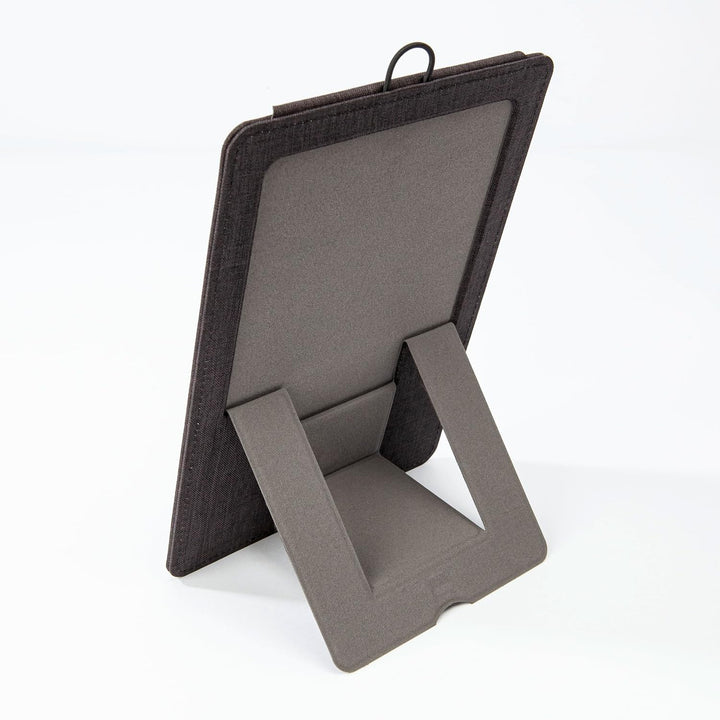 SIGEL Klemmbrett A5 dunkelgrau beige Aufstellfunktion | KB221, stabiles, stylisches Clipboard mit ed
