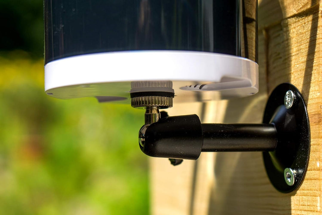 Halterung für Windmesser und Regenmesser - kompatibel mit Netatmo Schwarz, Schwarz