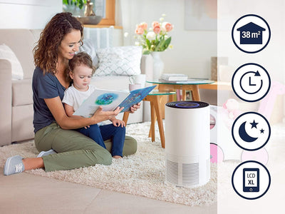 Soehnle Airfresh Clean Connect 500 mit Bluetooth Luftreiniger mit App-Anbindung, Air Purifier reinig