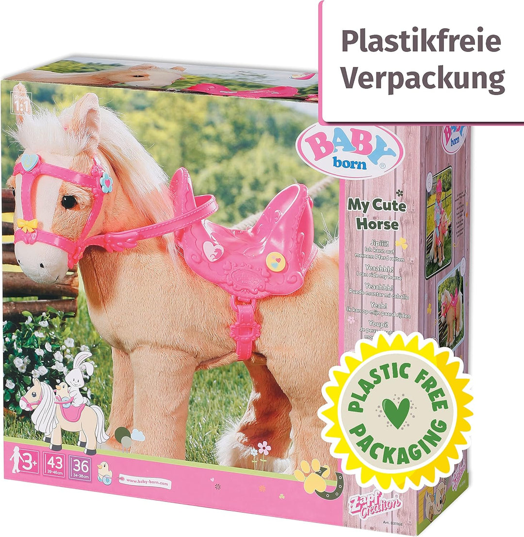 BABY born, Puppenpferd, BABY born My Cute Horse, interaktives Pferd mit Lauf-und Soundfunktion, Plüs