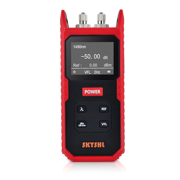 800nm~1700nm Optisches Leistungsmessgerät(Eingebaute VFL) -50~+26dBm FTTH Optical Fiber Power Meter