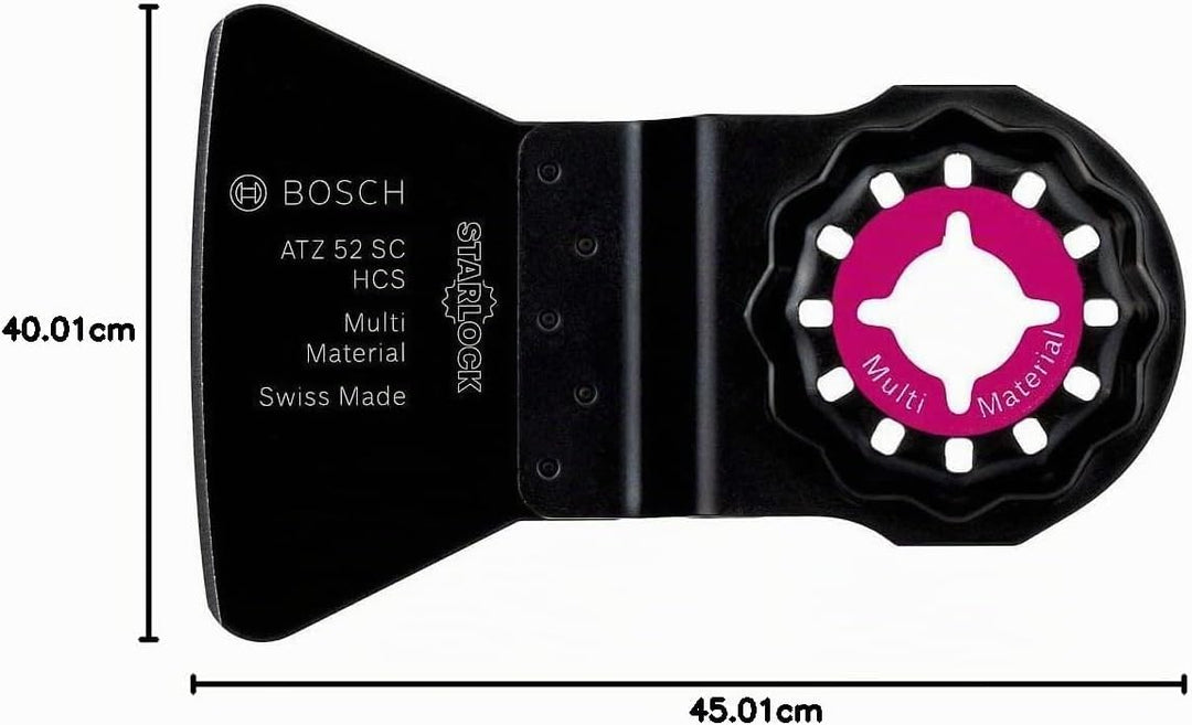 Bosch Professional 10x Schaber ATZ 52 SFC (für weiche Rückstände, Breite 52 mm, Zubehör Multifunktio
