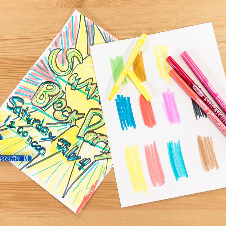 CRAYOLA Silly Scents Maldose – über 50 Duftstifte, Marker und Bleistifte (inkl. einem 64-seitigen Ma