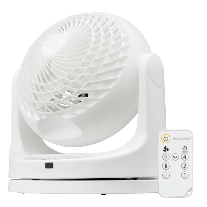 Woozoo ® by Ohyama, Leistungsstarker Tischventilator, 50W, Oszillation, mit Fernbedienung, Timer, Fü