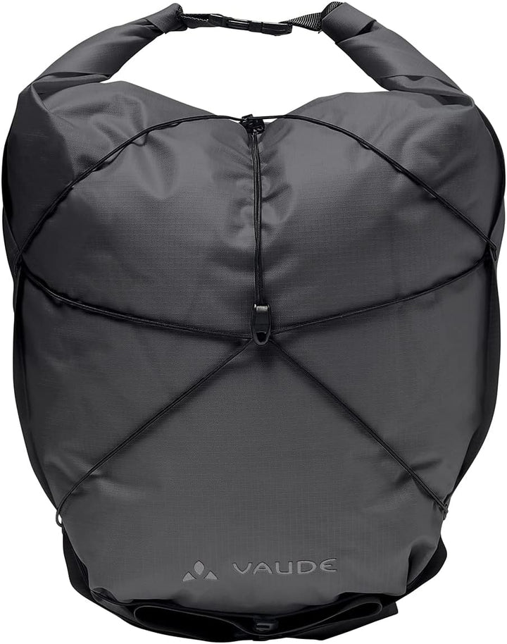 VAUDE Vorderradtaschen Aqua Front Light, Ultraleichte Vorderradtasche zum Radfahren, Black, one Size