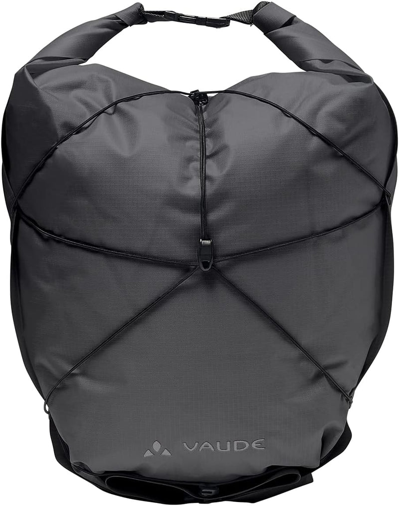 VAUDE Vorderradtaschen Aqua Front Light, Ultraleichte Vorderradtasche zum Radfahren, Black, one Size