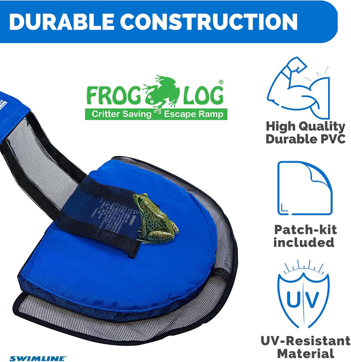 Swimline FrogLog Rettungsrampe für Pool, blau, Einheitsgrösse Froglog