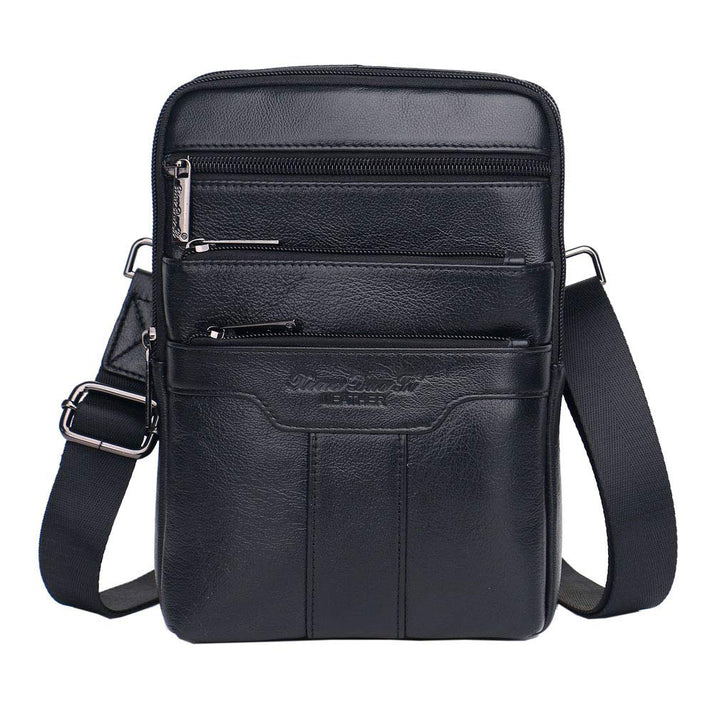 Umhängetasche aus Leder Schulter Crossbody Reisetasche für Herren Frauen 