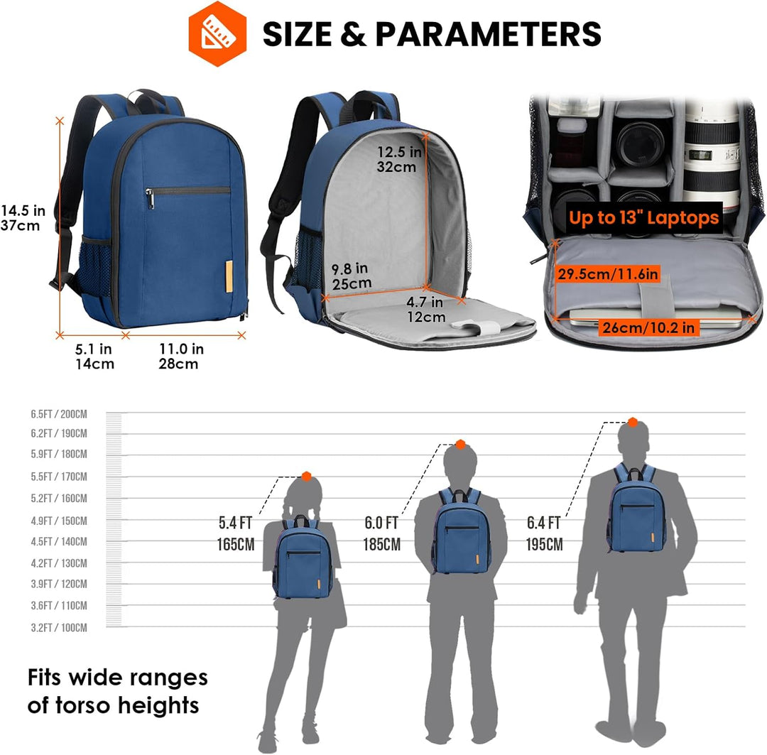 TARION Kamerarucksack Klein Fotorucksack Kameratasche: Kamera Rucksack Kompakt Kamerarucksäcke Leich