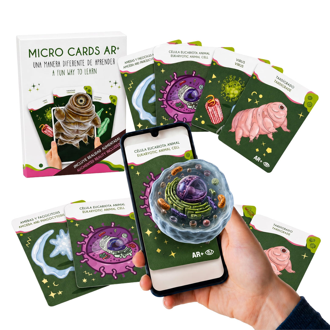 aAR+ Body Planet Micro Cards – Lernkarten Mikroorganismen mit Augmented Reality | Bakterien, Viren &