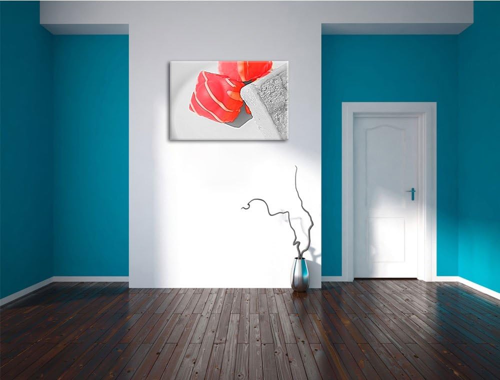 appetitliche Süssigkeiten schwarz/weiss Deluxe Format: 100x70 cm auf Leinwand, XXL riesige Bilder fe