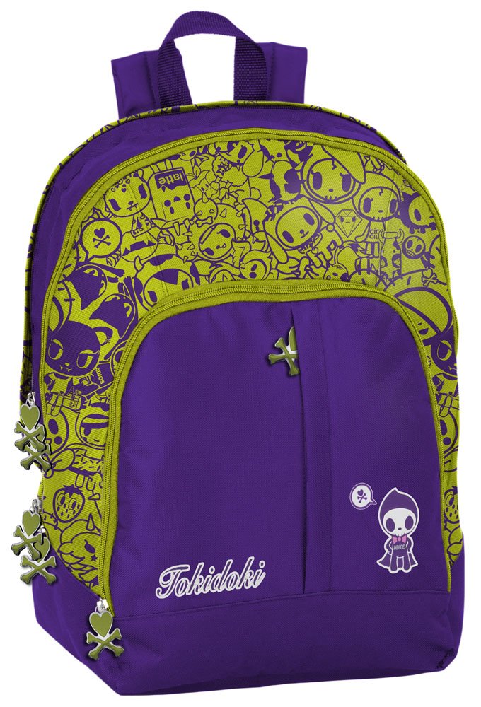 Franco Cosimo Panini Editore - Tokidoki Organizer-Rucksack, Violett, Muster, 43 x 33.4 x 5 cm; 379.9