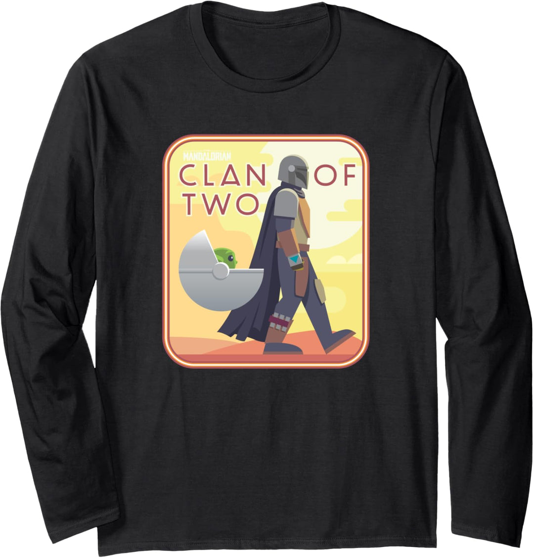 Star Wars The Mandalorian and The Child Clan of Two Patch Langarmshirt