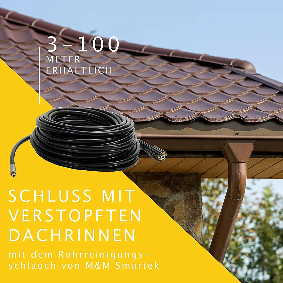 Rohrreinigungsschlauch - Set PROFESSIONAL (5-Teilig) für Kärcher Kränzle Professional HD HDS 6390029