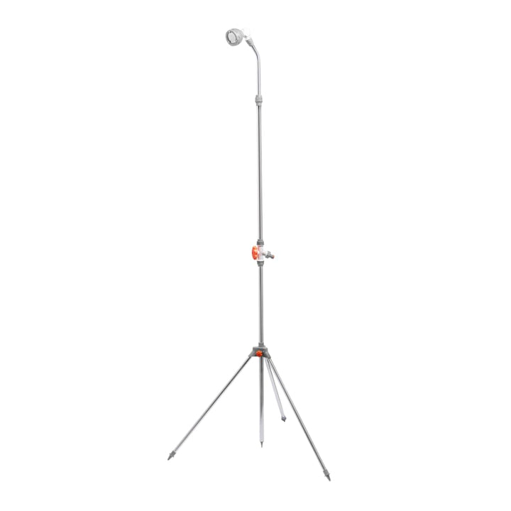Gartendusche & Sprühnebel 2in1, Höhe 175-230 cm Sprühwinkel verstellbar Stabil mit Dreibein Aussendu