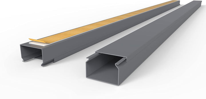 Kabelkanal Selbstklebend Pro mit Schaumklebeband, Kabelschacht 20m 40x25mm - 20x1m, Gray - Grau 20m
