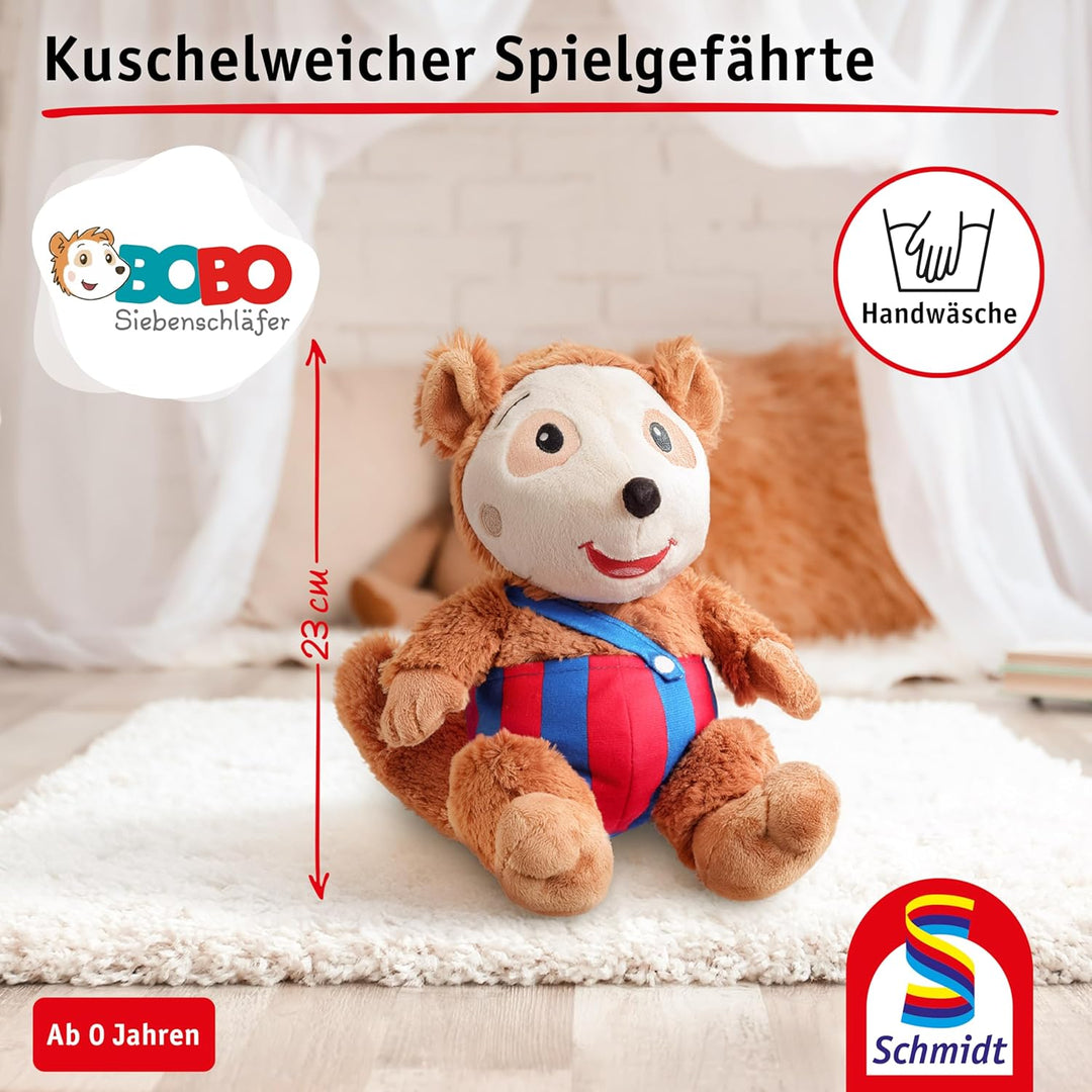 Schmidt Spiele 42253 Bobo Siebenschläfer, Plüschfigur, 23 cm, bunt