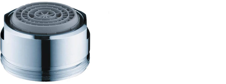 hansgrohe Soft Jet Luftsprudler Comfort M24, Universal-Wassersprudler wassersparend, 2er Set, Silber