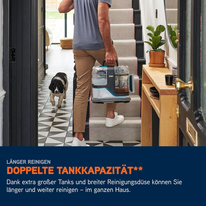 Vax SpotWash Max Pet-Edition Fleckenreiniger Leistungsstarker Teppich-und Polsterreiniger Gerät mit