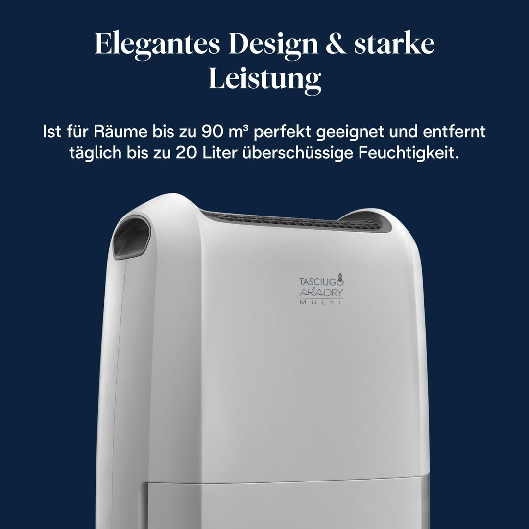 De'Longhi Luftentfeuchter Tasciugo Ariadry Multi DDSX220 – elektrischer Raumentfeuchter und Luftrein