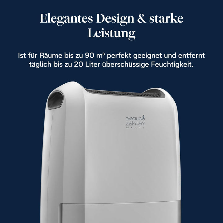 De'Longhi Luftentfeuchter Tasciugo Ariadry Multi DDSX220 – elektrischer Raumentfeuchter und Luftrein
