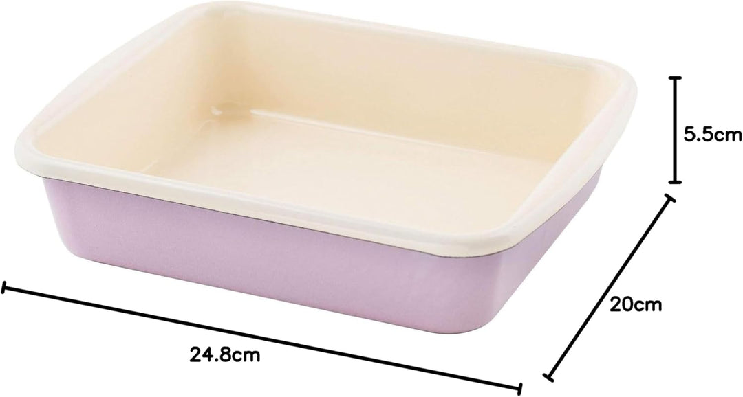 Riess, 0397-006, Minibackofenform, CLASSIC - BUNT/PASTELL, Farbe Rosa, Masse 24,8 x 20 cm, Höhe 5.5