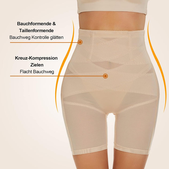 SIMIYA Bauchweg Unterhose Damen Hohe Taille Shapewear, Bauchkontrolle Höschen Shaping Unterwäsche Le