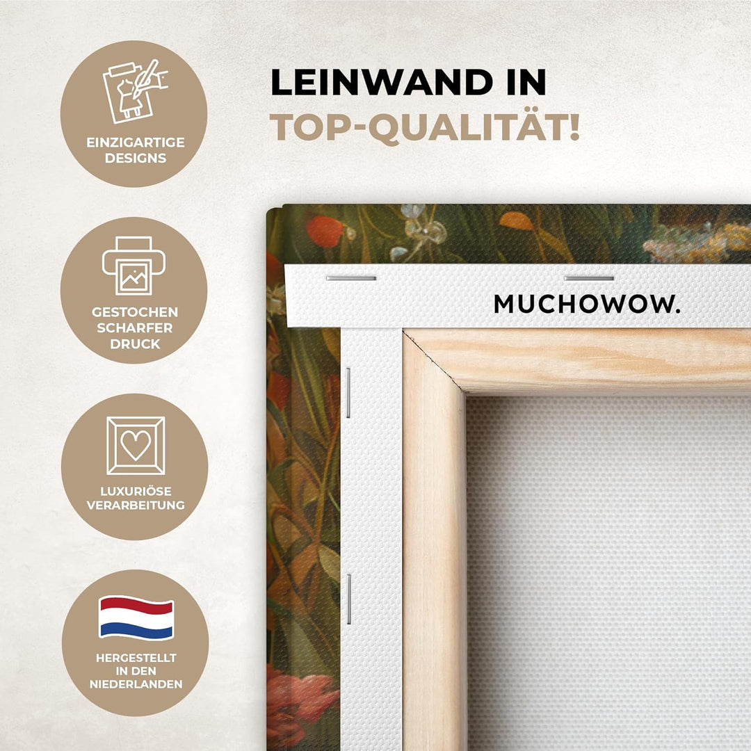 MuchoWow© Leinwandbild Gross 120x80 cm XXL Dekoration Wohnzimmer Bilder Pictures Wall Decoration Liv