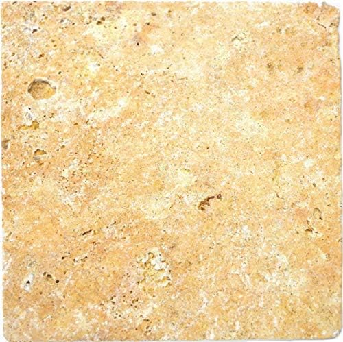 Fliese Travertin Naturstein gelb Fliese Gold Antique Travertin für BODEN WAND BAD WC DUSCHE KÜCHE FL