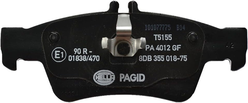 HELLA PAGID 8DB 355 018-751 Bremsbelagsatz - T5155 - Dicke/Stärke: 16.8mm - Bremssystem: Teves - für