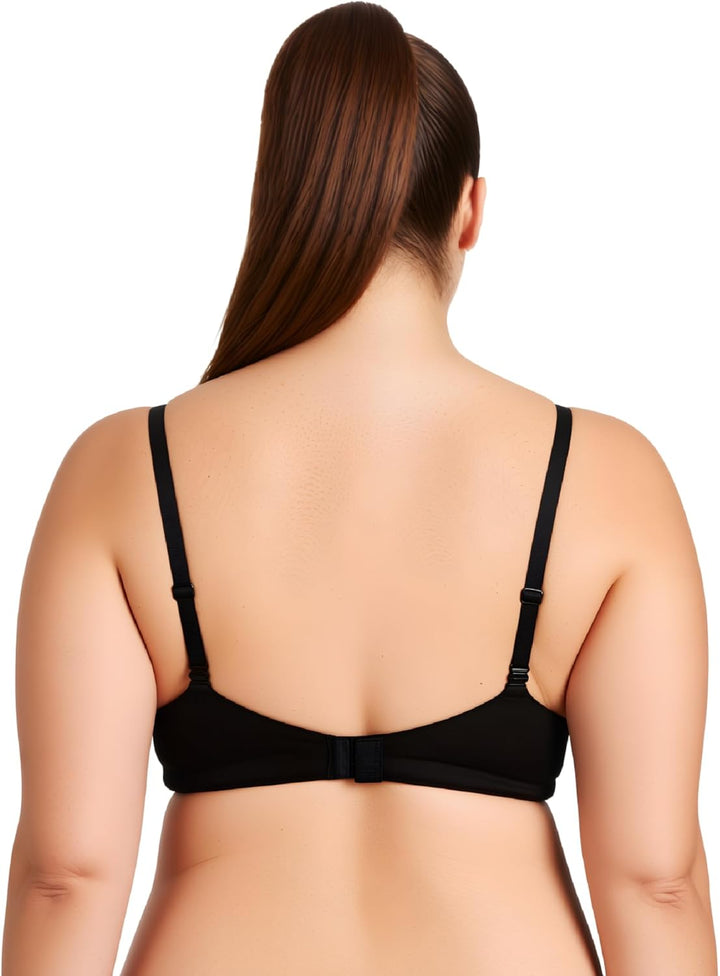 Curve Muse Damen Übergrösse Fügen Sie 1 und eine halbe Tasse hinzu Hochdrücken Bügel Spitzen-BHS 70D