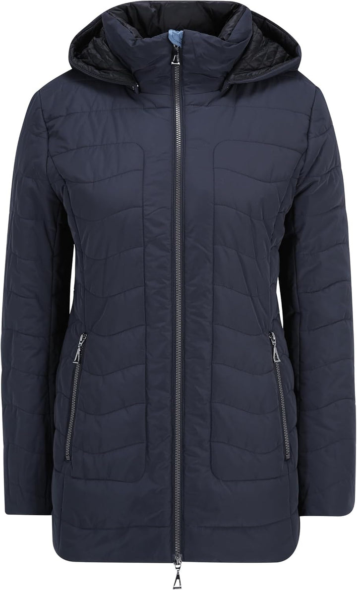 Gil Bret Damen Steppjacke mit Abnehmbarer Kapuze 36 8534 Dark Navy, 36 8534 Dark Navy