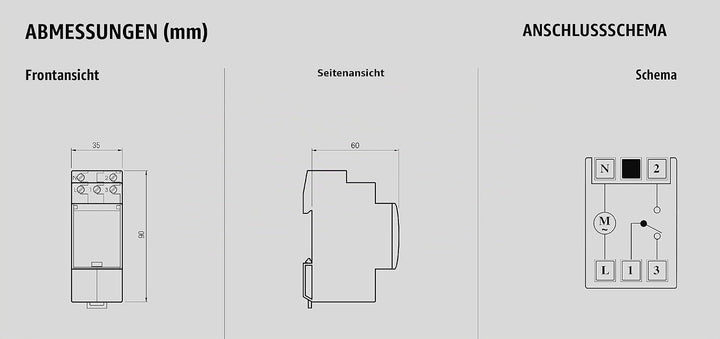 Vemer ve087300 Zeitschalter elektromechanisch Bio-d, hellgrau