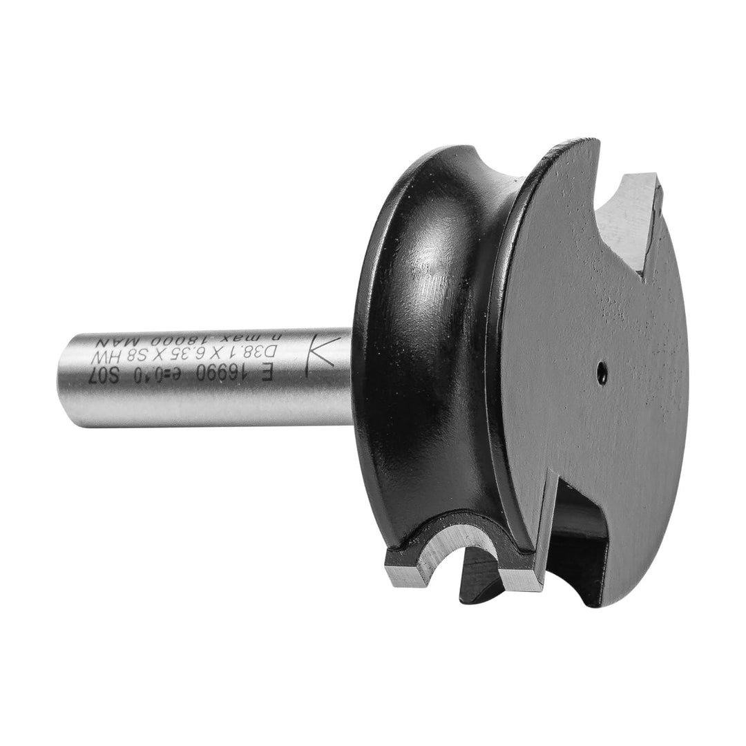 ENT 16990 Rundfräser Konvex HW, Schaft (S) 8 mm, Durchmesser (D) 38,1 mm, NL 6,35 mm, R 3,18 mm, SL